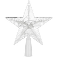 Sièges de sapin de Noël étoile avec 10 LED lumière blanche chaude Batterie