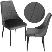 Chaise rembourrée avec dossier pour salon salle à manger cuisine moderne