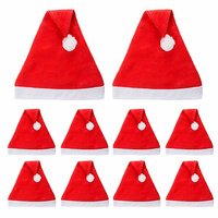 Bonnet de Père Noël 10 pièces