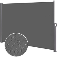 Seitenmarkise 180 x 350 cm extensible graphite Balcony awning