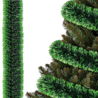 Guirlande de sapin de Noël, vert, longueur 6 m