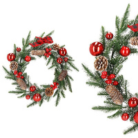 Couronne de Noël, 50 cm, Couronne de porte