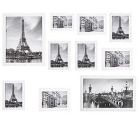Cadre photo format paysage 12 pièces blanc