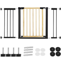 Barrière de sécurité pour portes et escaliers 2 extensions 117 - 124 cm sans perçage