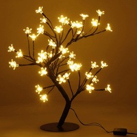 Arbre lumineux LED décoratif avec fleurs