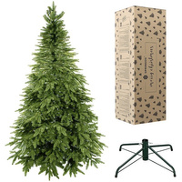 Arbre de Noël artificiel 280 cm incl. support pour sapin en PE-PVC par injection