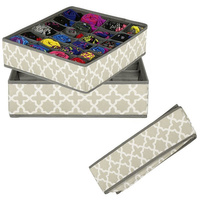 Organisateur pour tiroirs avec 24 compartiments, LxlxH : 33x33x10 cm