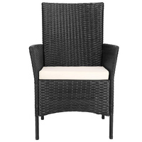 Fauteuil de jardin en polyrotin avec coussin d'assise