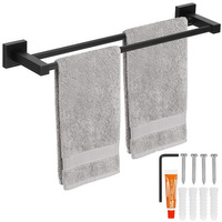 Porte-serviettes Barre de serviette pour montage mural 11,5 x 50 cm