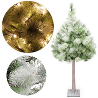 Arbre de Noël LED avec neige artificielle 150 cm