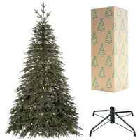 Sapin de Noël artificiel Premium-Épicéa 220 cm PE support d'arbre