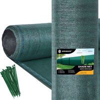 Toile d'ombrage pour brise-vue 1,5 x 25 m vert incl. 100 attaches-câbles