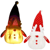 Figurine décorative LED de Noël - Naine avec des tresses