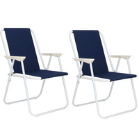 Chaises pliantes Chaises de camping avec accoudoirs 2 pièces