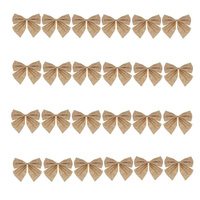 Boucles de Noël Décoration pour sapin de Noël Cadeaux 24 pièces 11 x 11 cm or