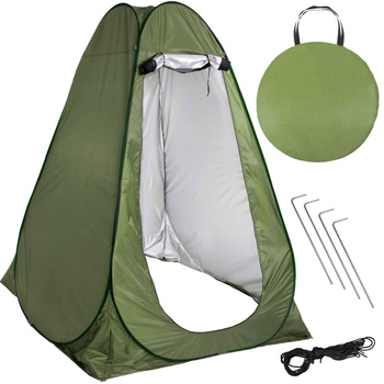 Tente de cabine d'essayage de plage pop-up 120 x 120 x 190 cm avec sac de transport vert