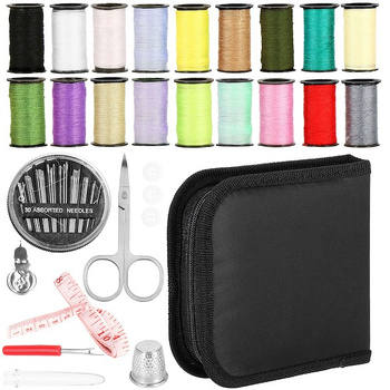 70-piece sewing kit, thread, needles, including bag