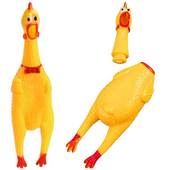 Jouet pour chien Poulet Couineur 37 cm jaune