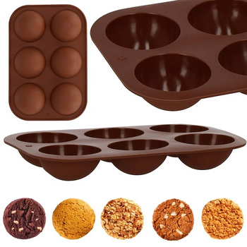 Backform Silikonform 13,5 x 20 x 3 cm Pralinenform Backblech Kugel Design