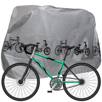 Housse de protection pour vélo et scooter 100 x 200 cm gris