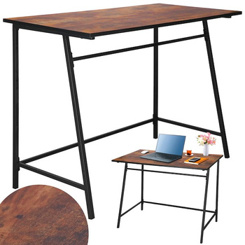 Bureau d'ordinateur 100 x 50 x 76 cm Design industriel Aspect bois