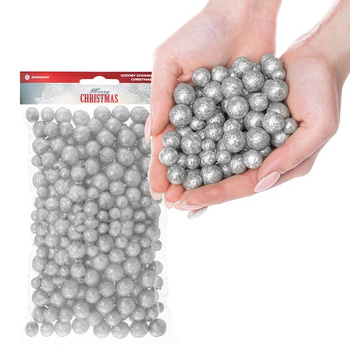 Mini boules de polystyrène avec paillettes Paquet de petites boules de polystyrène 28 grammes