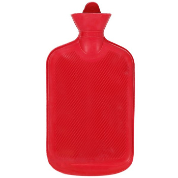 Bouillotte Litflasque 2 litres en caoutchouc rouge