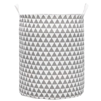 Collecteur de linge avec poignées, design triangle