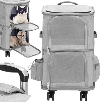 Chariot pour chien Trolley jusqu'à 22 kg avec 2 étages