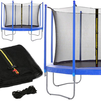 Mesh de trampoline interne avec couvercle de ressort de 305 cm 10 pi 8 Posts multicolores