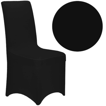 Stuhlhusse Schonbezug für Bankett lange Variante 1 Stück schwarz