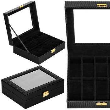 Coffret à montres pour 10 montres en simili cuir