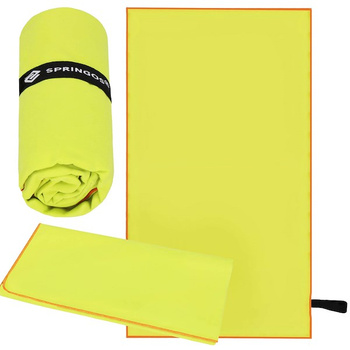 Serviette de bain en microfibre 75 x 150 cm incl. sac de rangement vert citron