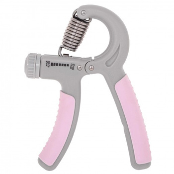 Handtrainer, 20-50 kg Widerstand, grau-rosa