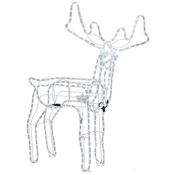 Renifer Led świąteczny z ruchomą głową, 115 cm, świetlna dekoracja do ogrodu, biały zimny

Renne de Noël LED avec tête mobile, 115 cm, décoration lumineuse pour le jardin, blanc froid.