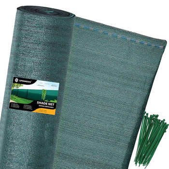 Filet d'ombrage 1,5 x 25 m incl. 100 attaches-câbles Vert