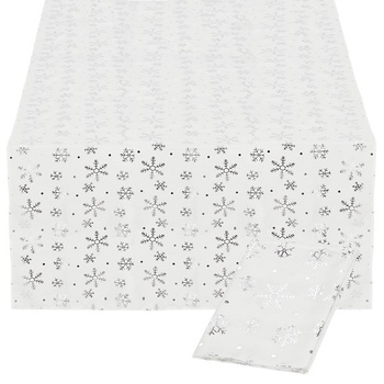 Nappe avec flocons de neige 140 x 220 cm