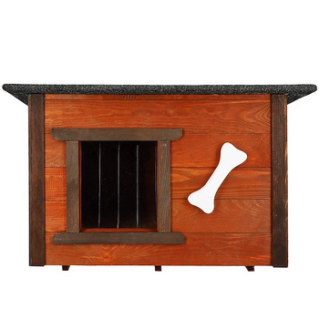 Maison pour chats avec toit plat en bois Maison pour petits animaux 66 x 51,5 x 51 cm