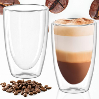 Thermogläser doppelwandige Kaffeegläser 450 ml 2 Stück