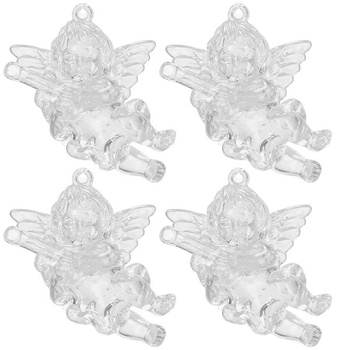 Pendentif Ange, transparent, 4 pièces.