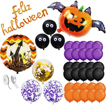 Décoration d'Halloween pour la fête d'Halloween Ballons 60 pièces