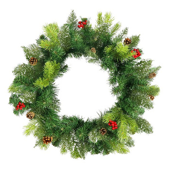 Weihnachtsgirlande Deko-Girlande mit Tannenzapfen und künstlicher Vogelbeere 100 cm
