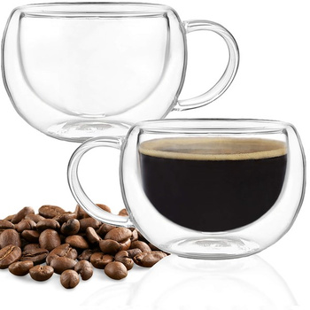 Thermogläser Espresso-Glas mit Henkel 300 ml 2 Stück