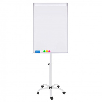 Flipchart Tableau Blanc sur Pied avec Roulettes Taille du Tableau 72 x 101 cm Magnétique