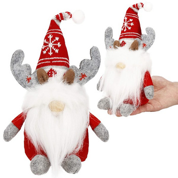 Lutin de Noël Gnome nordique Figurine décorative 27 cm