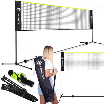 Filet de badminton avec support 400 cm inclus Sac de transport