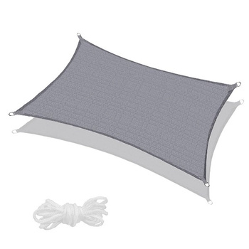 Voile d'ombrage carrée incl. Ligne de fixation 4 x 5 m