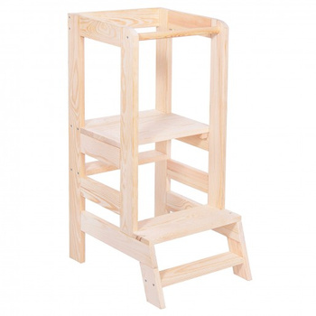 Lernturm, aide de cuisine pour tout-petits 90x39x52 cm en bois massif