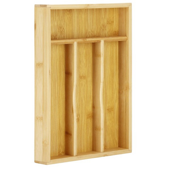 Coudlery Box Bamboo Utilisation pour les tiroirs Cuisine 4 Compartiments INSERT DU DESTER