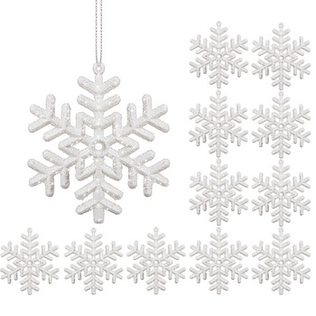 Weihnachtsbaumschmuck Schneeflocken - 4 Stück